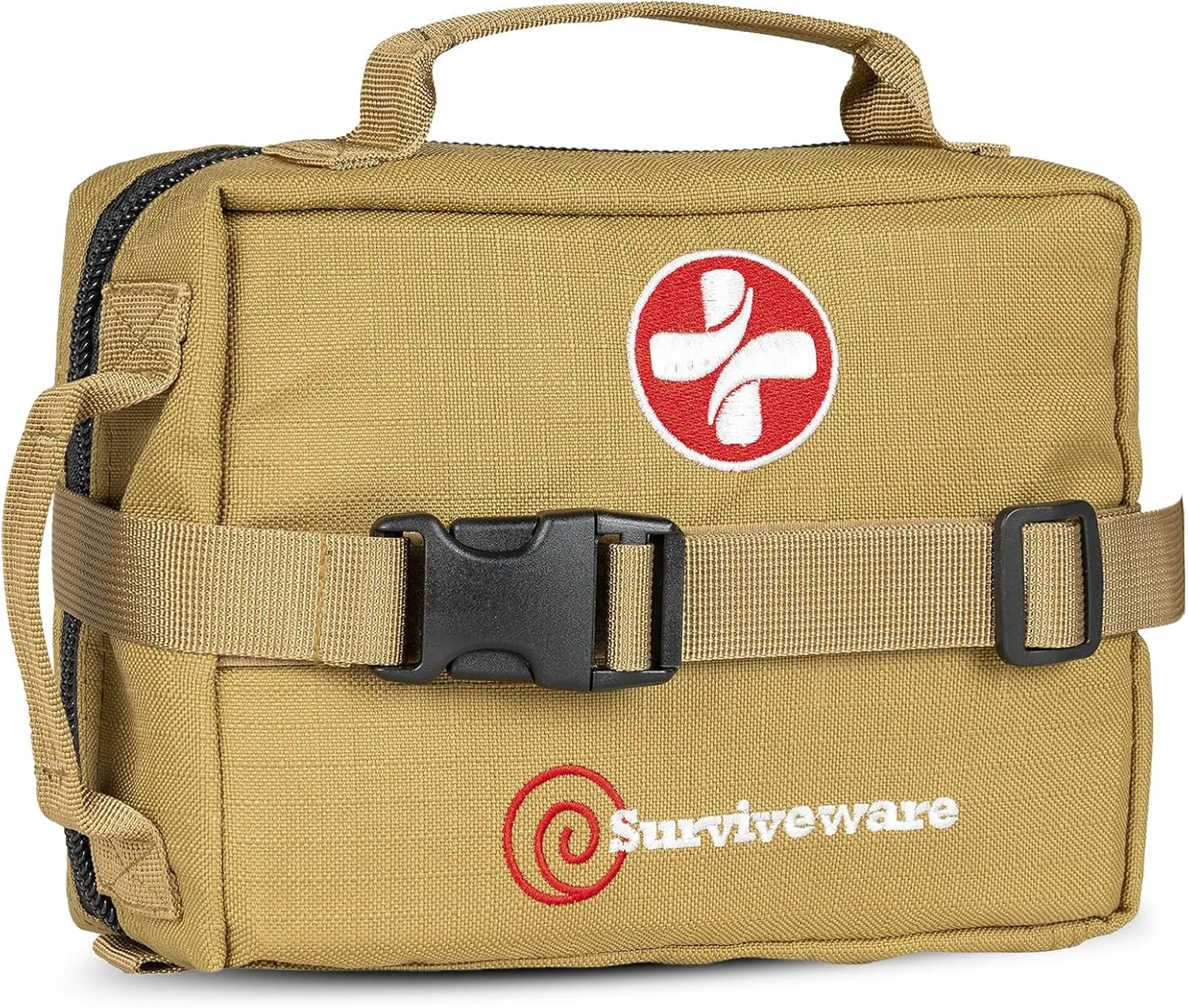 Surviveware 119 Pcs Comprehensive Premium Survival First Aid Kit - Medical Emergency Kit for Travel Camping Gear, Home Essentials & Outdoor Emergencies - HSA & FSA Eligible Survival Kit