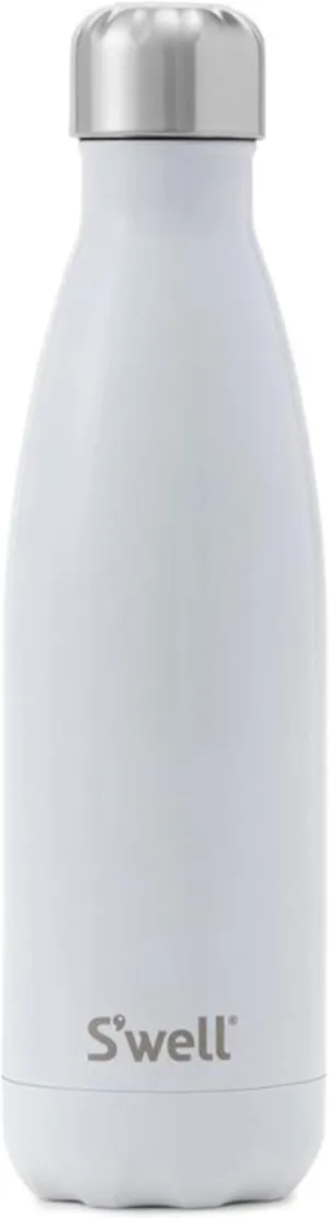 S'well Stainless Steel Water Bottle, 17oz, Angel Food, Triple Layered Vacuum Insulated Containers Keeps Drinks Cold for 36 Hours and Hot for 18, BPA Free, Perfect for On the Go
