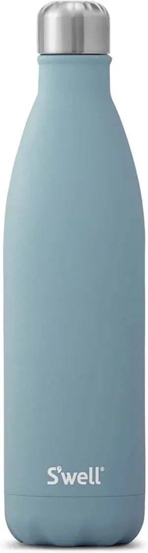 S'well Stainless Steel Water Bottle, 25oz, Aquamarine, Triple Layered Vacuum Insulated Containers Keeps Drinks Cold for 48 Hours and Hot for 24, BPA Free, Perfect for On the Go
