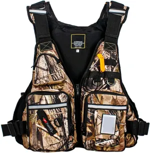 Swimming Vest Flotation Aid, Fishing Vest for Adult, Adjustable Reflective Safety Buoyancy Vest, for Water Sports Kayak Rafting Sailing