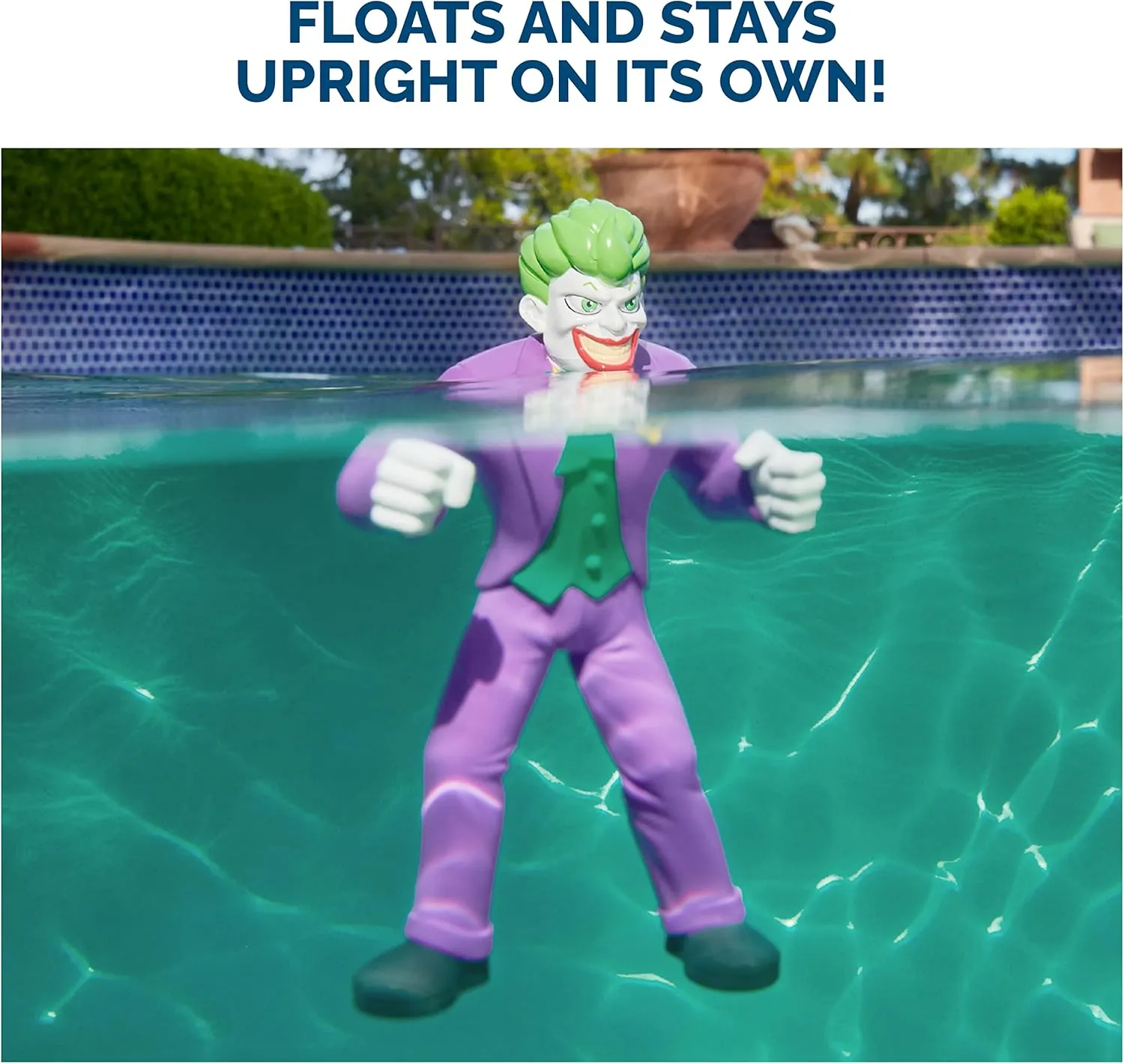 Swimways DC Batman Floatin' Figures, Batman & Joker 2-Pack Pool Toys for Kids Aged 3 & Up