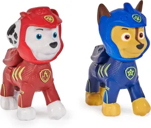 SwimWays Paw Patrol Floatin' Figures, Swimming Pool Accessories & Kids Pool Toys, Paw Patrol Party Supplies & Water Toys for Kids Aged 3 & Up, Chase & Marshall 2-Pack