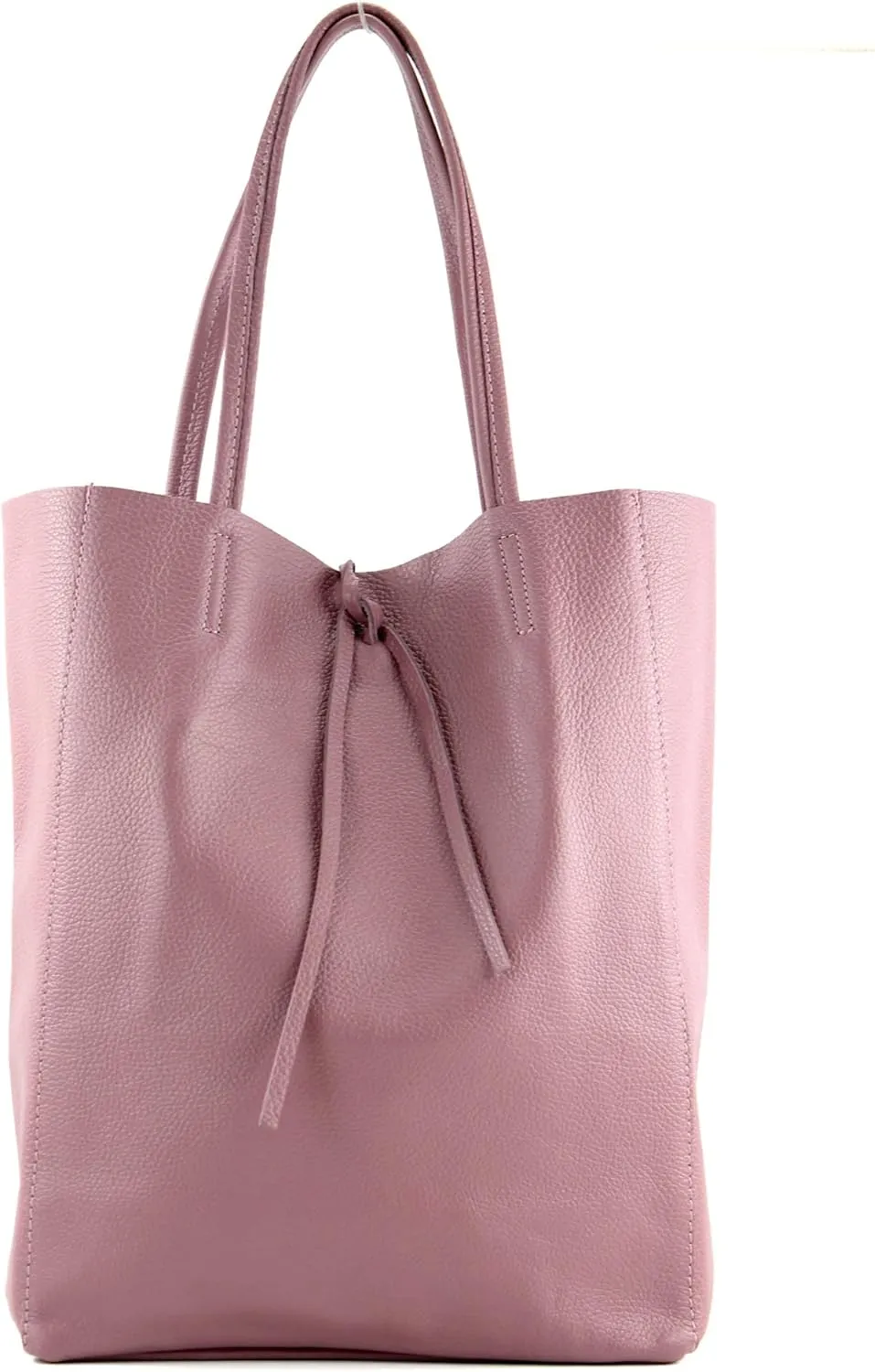 T163 - Ital. Large shopper bag with leather inner pocket
