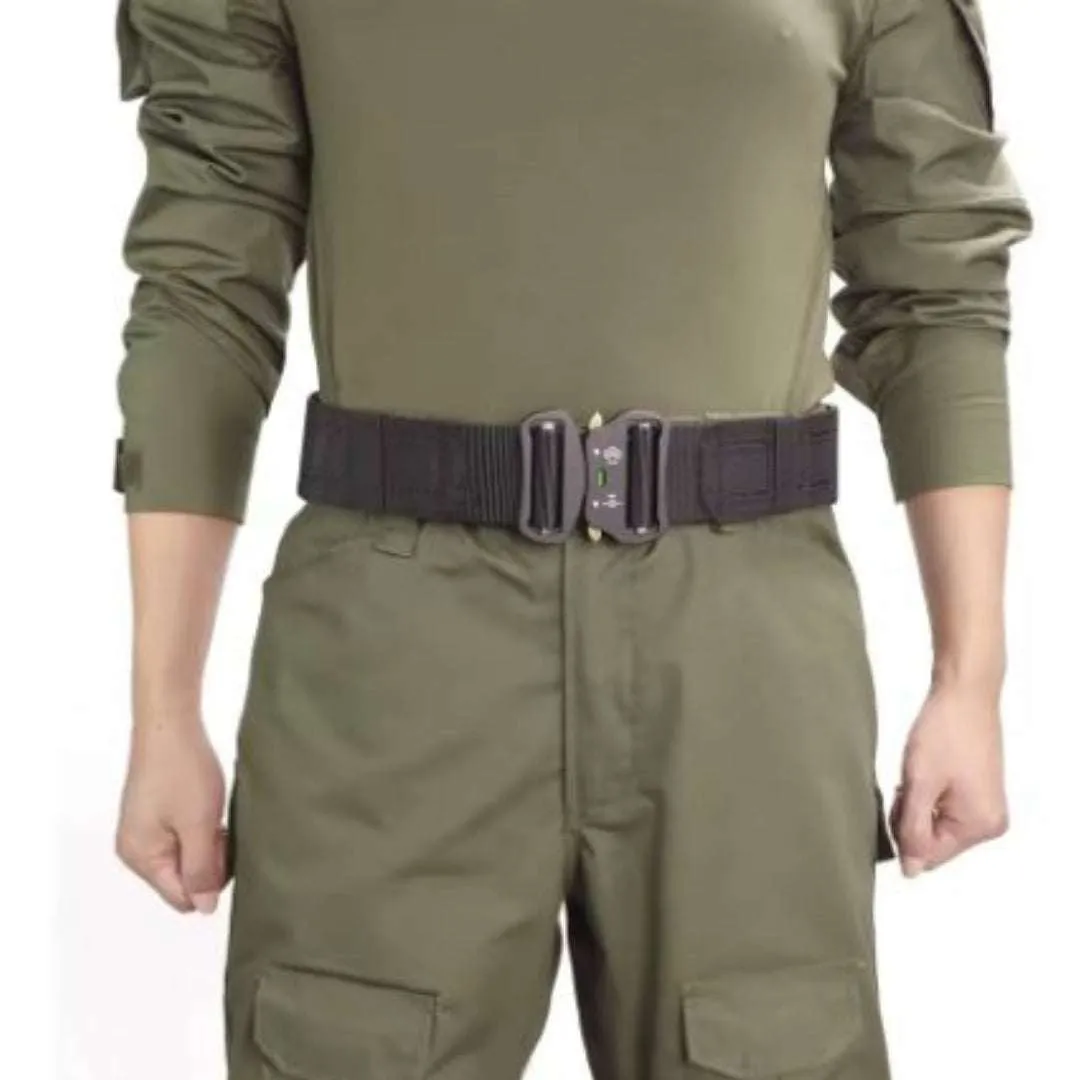 Tactical Battle Belt, Quick Release Buckle 2" MOLLE Gun Belt with 1.5" Inner Belt for Shooting Hunting