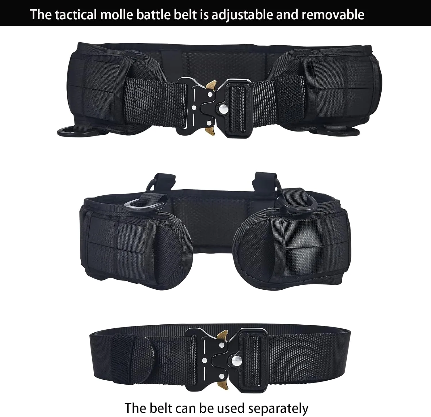 Tactical Battle Belt Set Molle Belts Hunting Game Belts Defense Belts