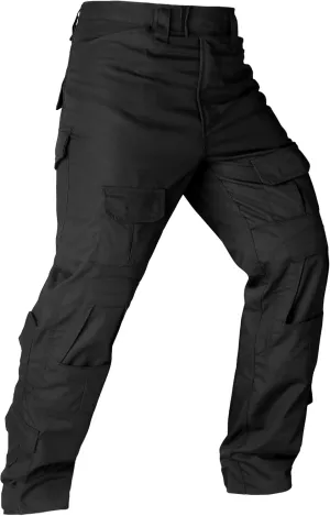 Tactical Camo Cargo Pants for Men - Outdoor Hiking Ripstop Work Pants With Multi Pockets - No Belt, No Kneepad