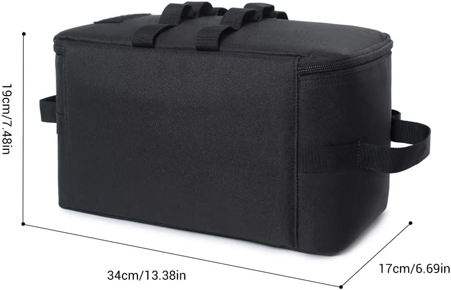 Tactical Camping Storage Bag, 11L Hiking Cooking Utensils Bag with Adjustable Dividers, Waterproof Portable Kitchen Organizer for Camping Travel Picnic Hiking
