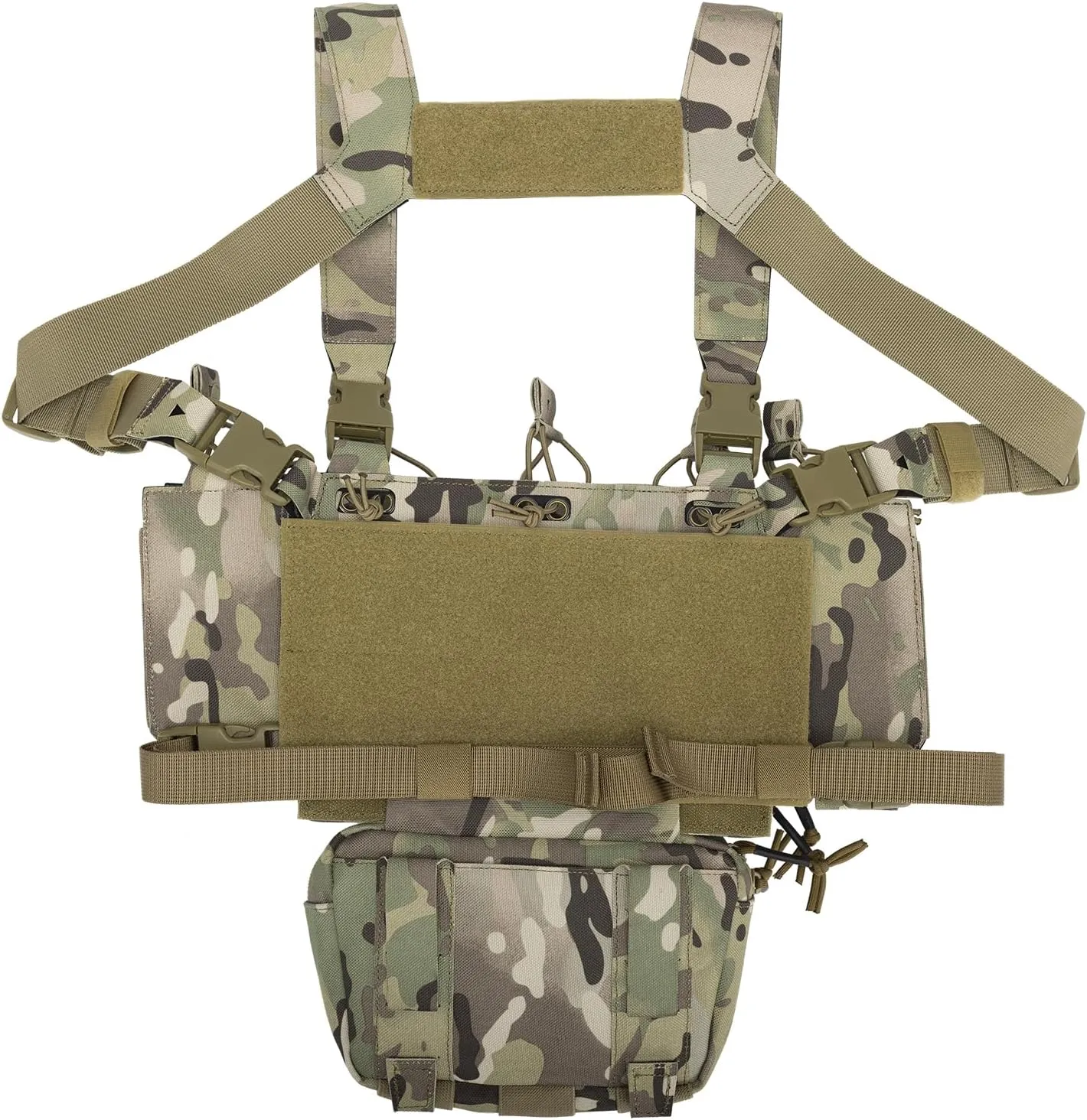 Tactical Chest Mini Rig 1000D Quick Release Multifunctional Tactical Vest Outdoor with Multi-Pockets