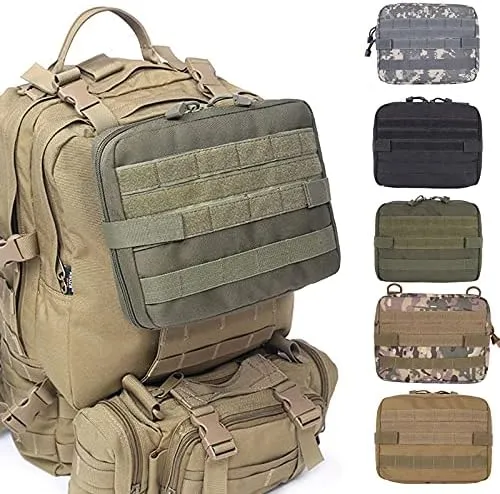 Tactical Emergency Pouch MOLLE Medical EMT Pack Hunting Utility Multi-Tool Kit EDC Bag Dump Drop Pocket