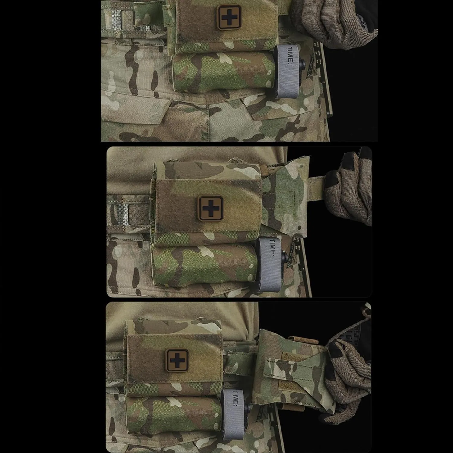 Tactical First Aid Medical Pouch,Two Mount IFAK Medical Kit Bag, Emergency Survival Bag for Outdoor Activities