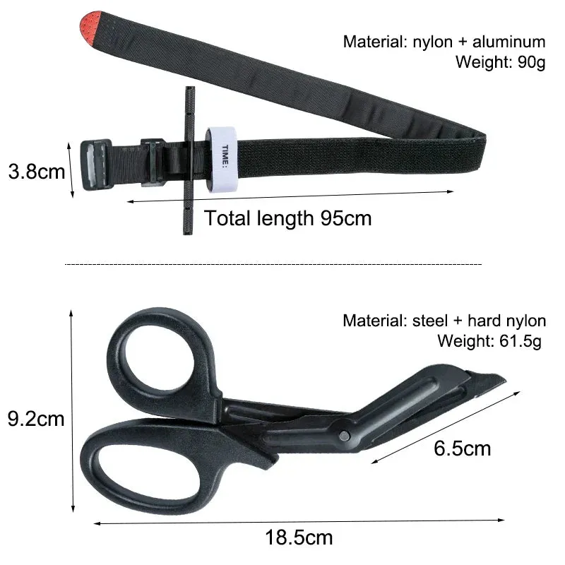 Tactical First Aid Tourniquet – Metal Rod, Reusable, Hemostasis Tool