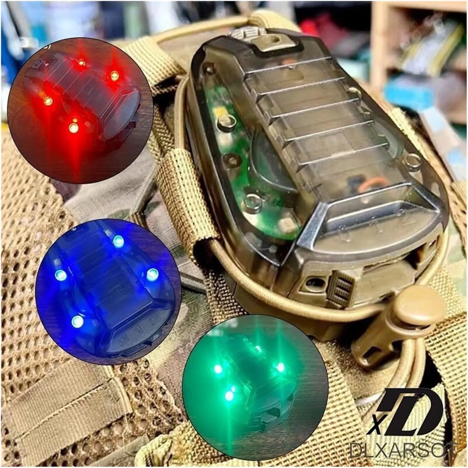 Tactical Helmet Light Signal Light Military IFF Helmet Light Flashlight Survival Signal Light