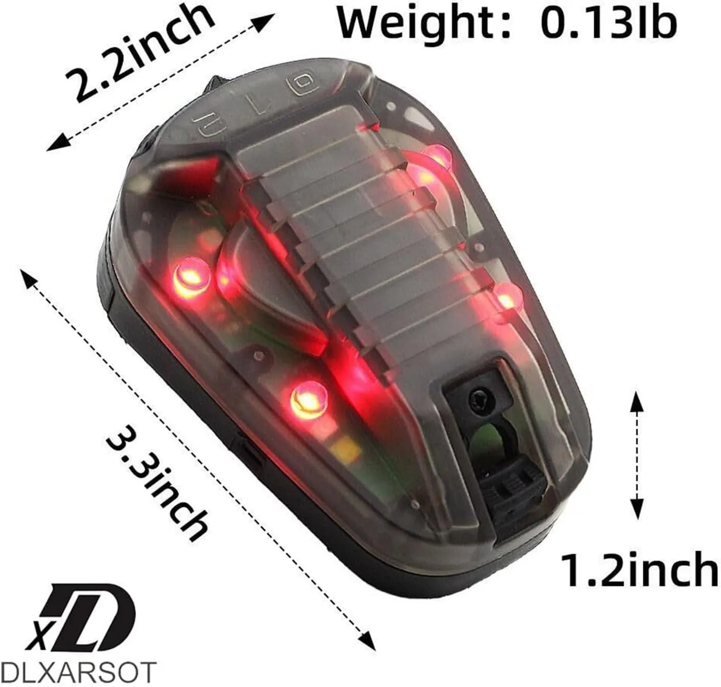 Tactical Helmet Light Signal Light Military IFF Helmet Light Flashlight Survival Signal Light