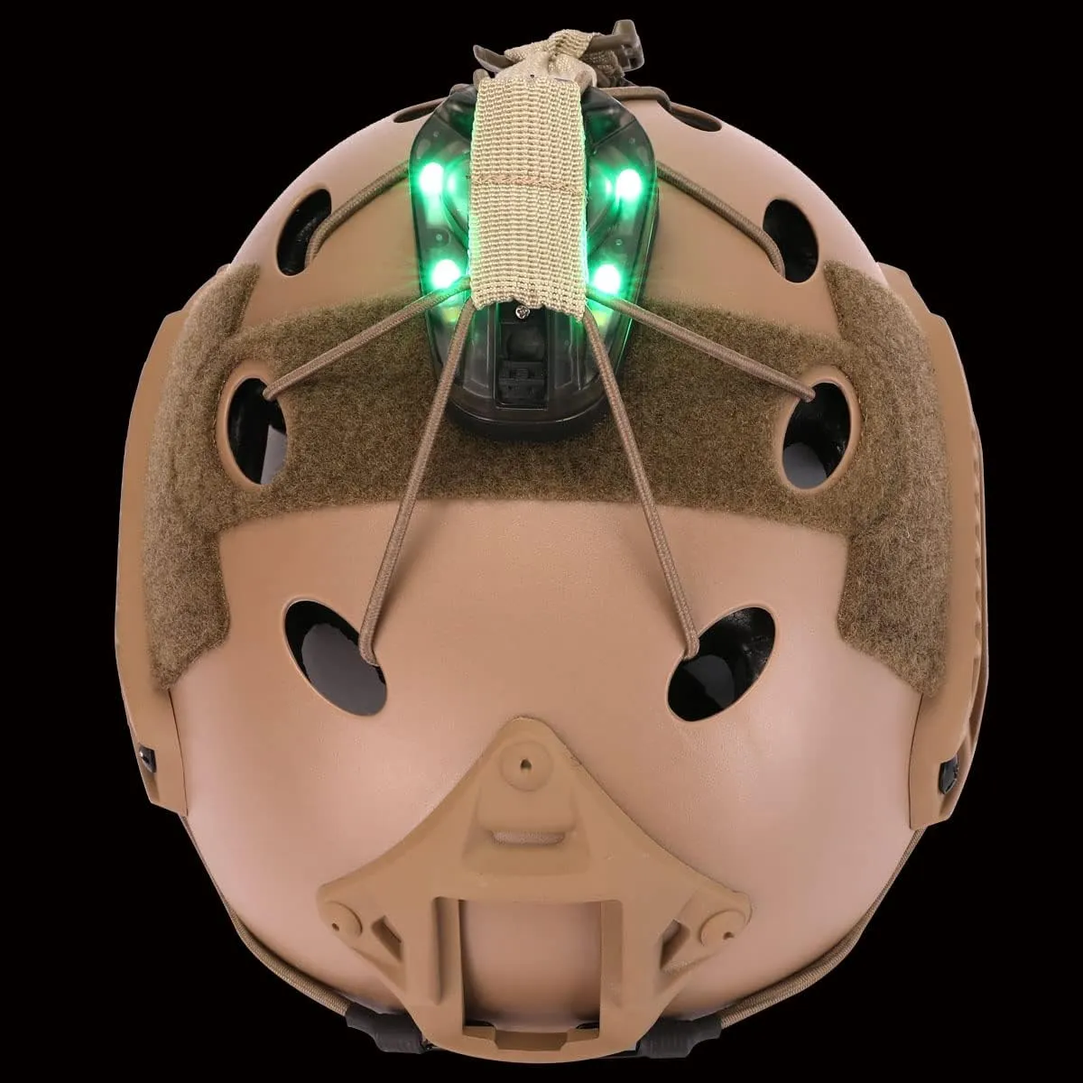 Tactical Helmet Light - Survival Signal & Military ID Light with IR & Visible LED Helmet Strobe for Outdoor Sports