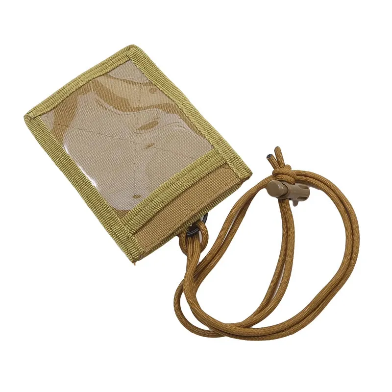 Tactical ID Badge Holder with Lanyard & Pen Loop