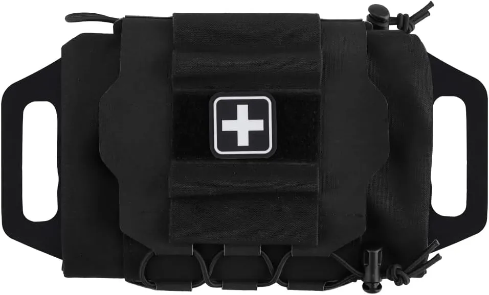 Tactical Medical Molle First Aid Pouch Two Piece System Micro Med kit Emergency Hunting Bag(Medium Size)