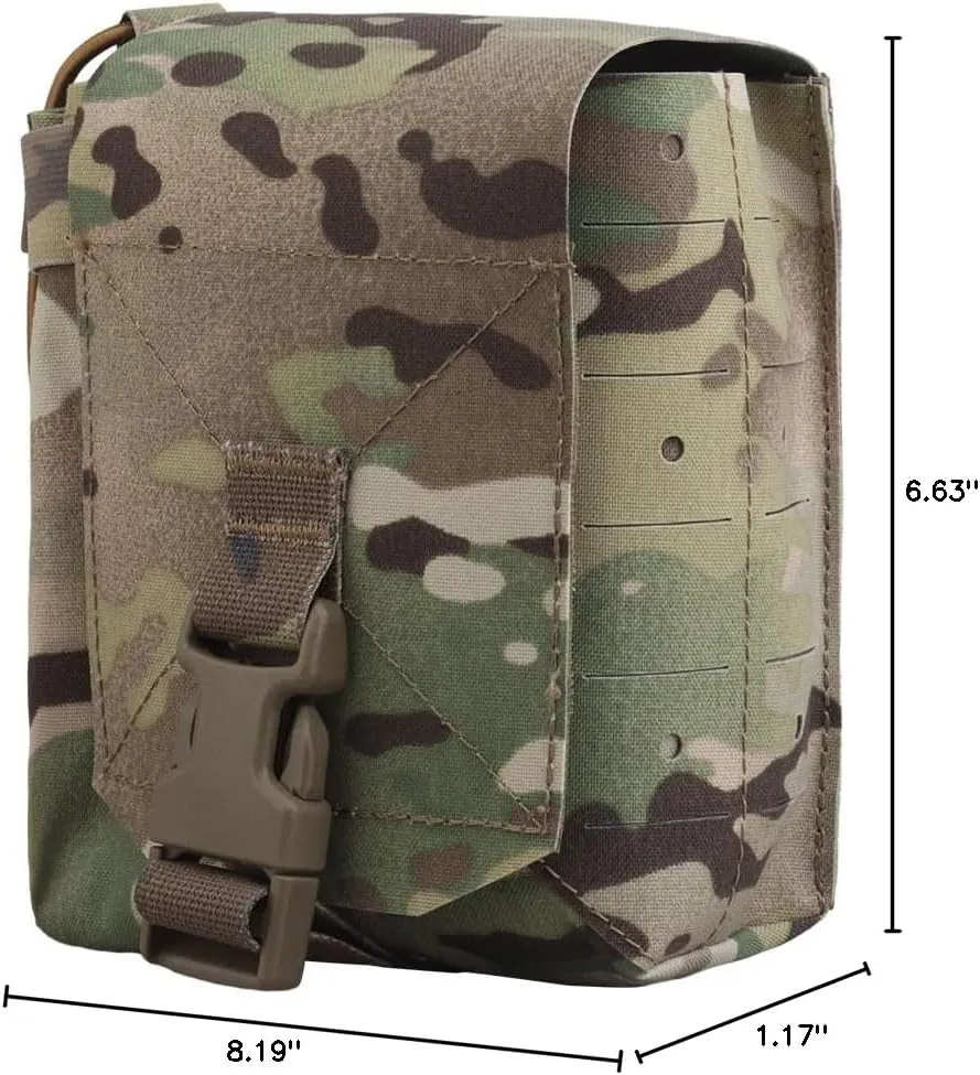 Tactical Multi-Purpose Sub Pouch, Walkie Talkie Carry Radio 5.56 Magazine Holder Tool Utility Bag Hunting Vest Accessories