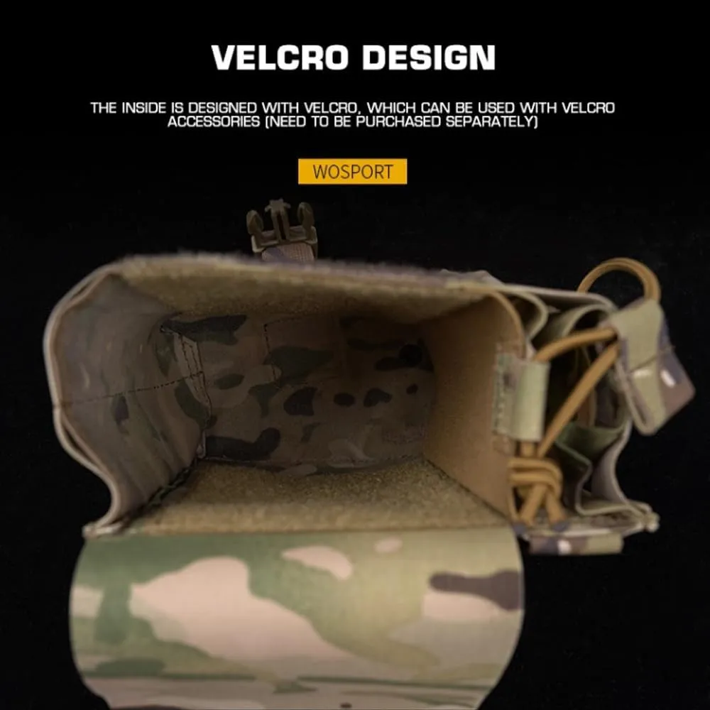 Tactical Multi-Purpose Sub Pouch, Walkie Talkie Carry Radio 5.56 Magazine Holder Tool Utility Bag Hunting Vest Accessories