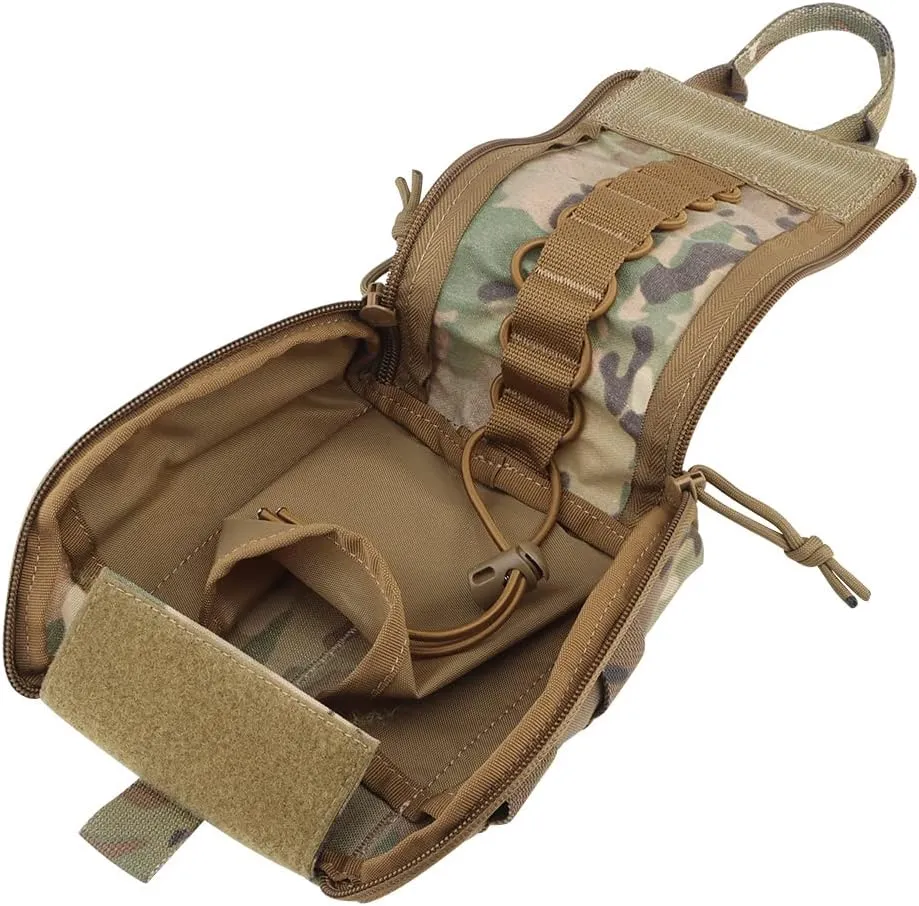 Tactical Rip-Away MOLLE First Aid Pouch Storage Pocket Bag Dump Pouch EMT IFAK Trauma Pouch