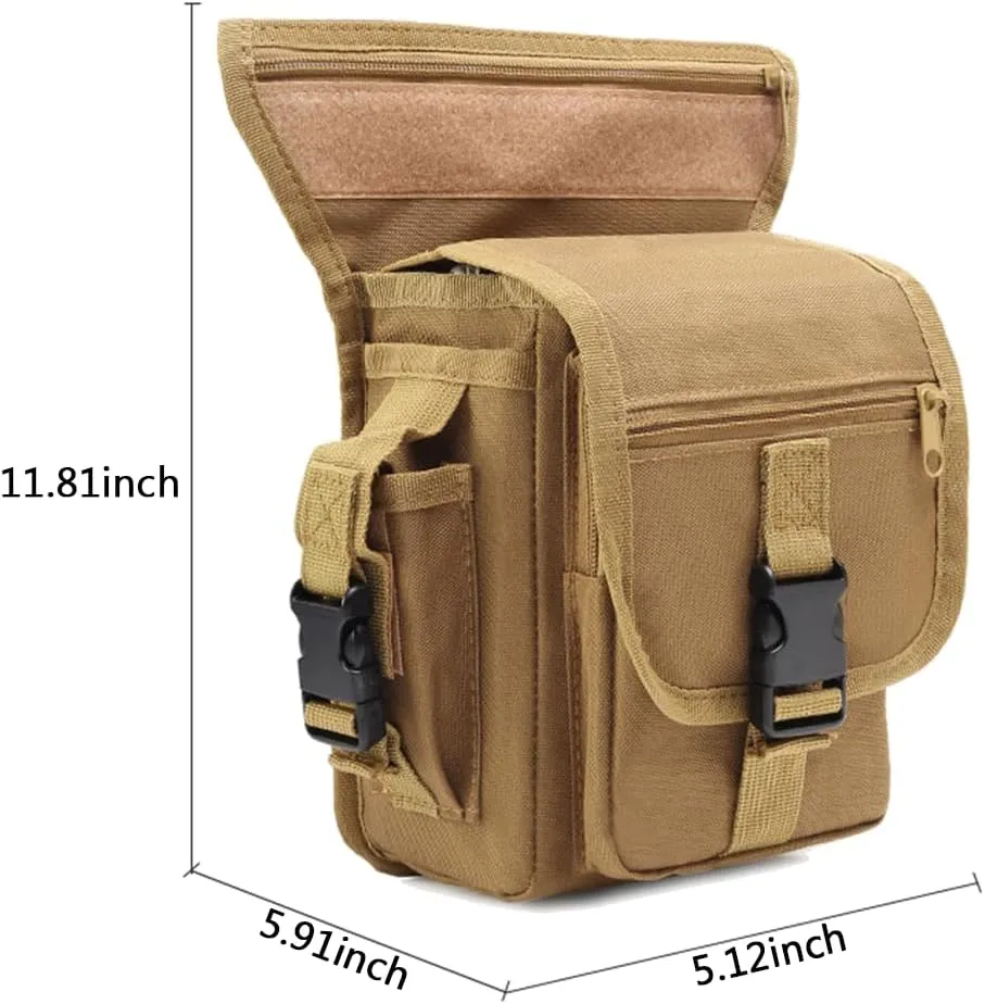 Tactical Thigh Pack Pouch Military Drop Leg Bag for Men Multifunctional Waist Bag