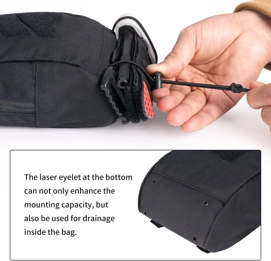 Tactical Utility Pouch Multi-Purpose MOLLE Pouch Tactical Small EDC Waist Pouch Multi-Tool Organizer for Tactical Backpack 500D Nylon