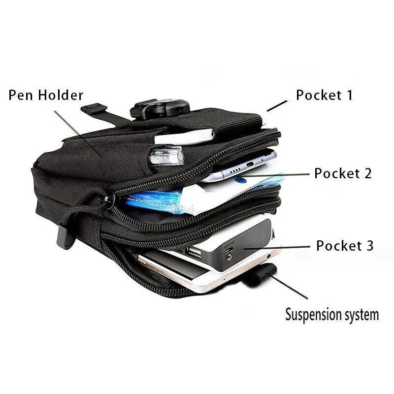 Tactical Waist Bag Molle Pack Pouch Military Wallet Multi Purpose Belt Utility