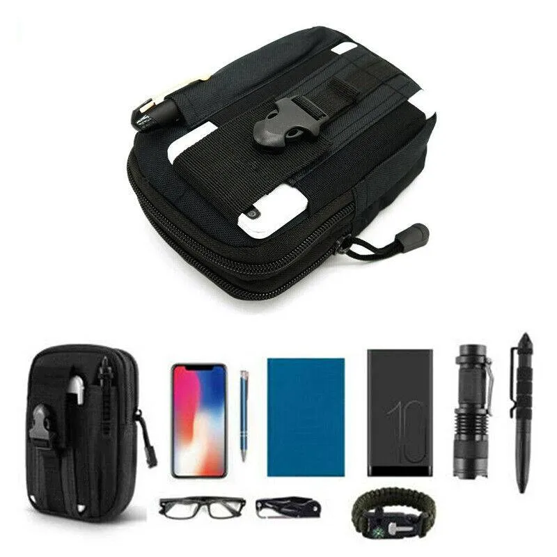 Tactical Waist Bag Molle Pack Pouch Military Wallet Multi Purpose Belt Utility