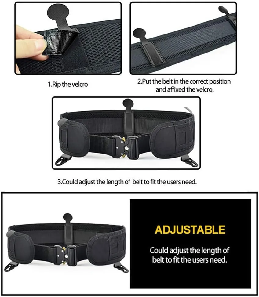 Tactical Waist Belt Set Slim Battle Belt & Inner Belt Laser Cut Girdle