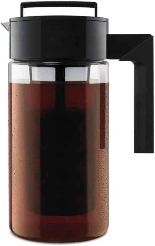 Takeya Patented Deluxe Cold Brew Coffee Maker, 1 qt, Black