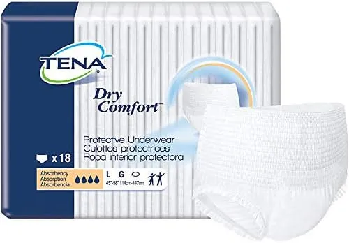 Tena Dry Comfort Protective Underwear, Large (Case of 72)