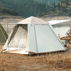 Tent-6-Person-Camping-Tents, Pop Up Tent, Instant Tent for Family, Festival Tent 210 X 210 X 170cm, Water Resistant, Outdoor 4 Person Tent,Double Layer Portable for All Seasons