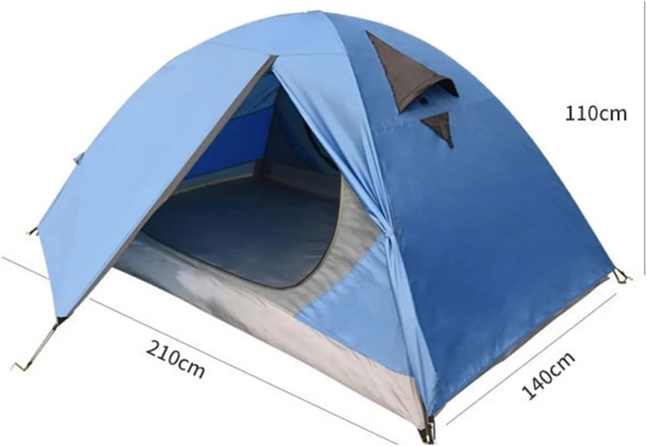 Tent Outdoor Double Layer Portable Folding Camping Tent Camping Tent Rainproof and Windproof