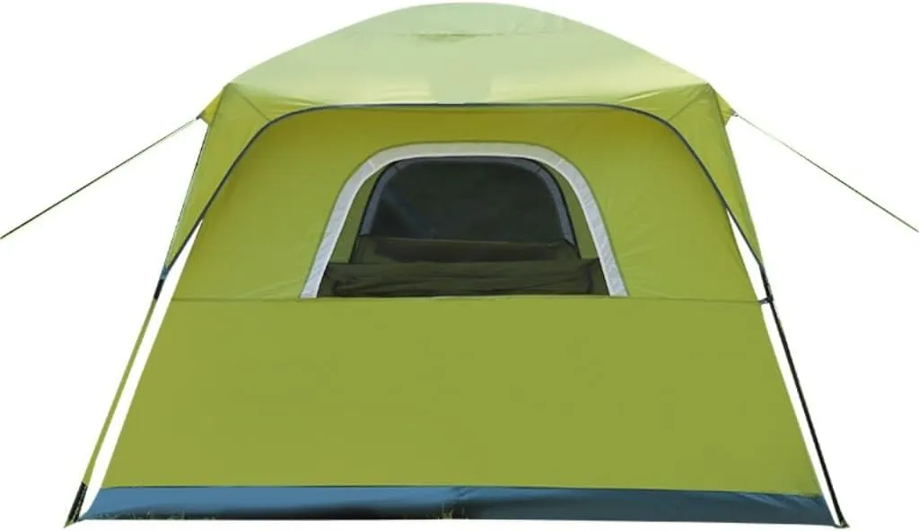 Tent Outdoor Four-Season Hand-Built Double-Layer Tent, Rainproof and Sunproof Camping Tent for Multiple People Outdoor Tent