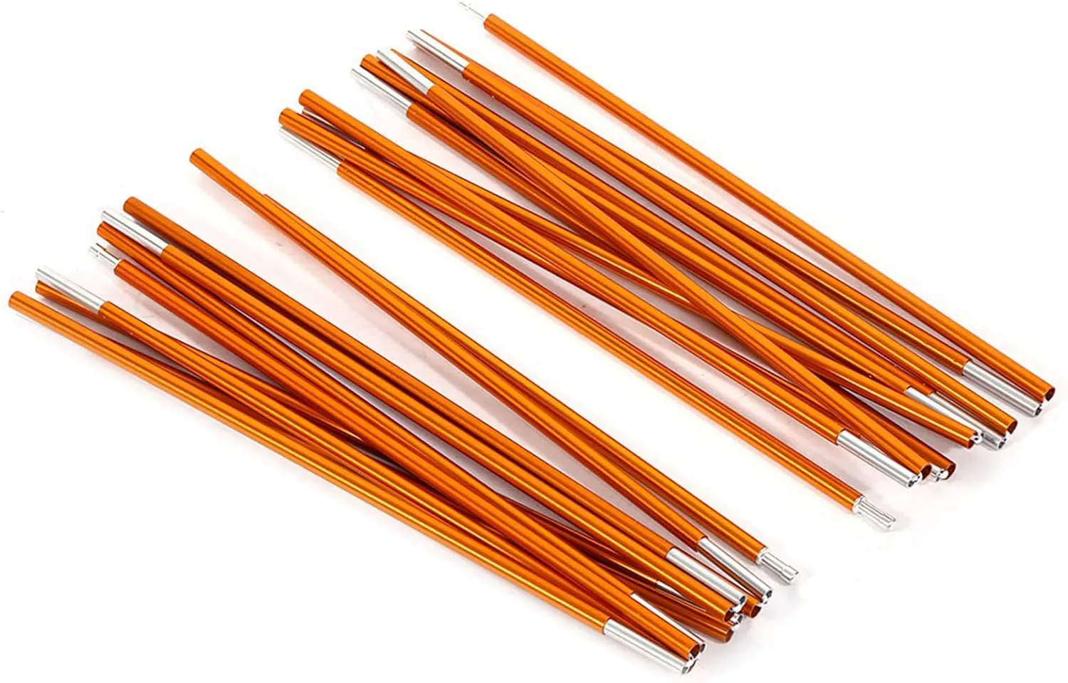 Tent Pole Folding Fiber Glass Rod Double Replacement Tent Pole Support Frames for Awning Poles Camping Hiking