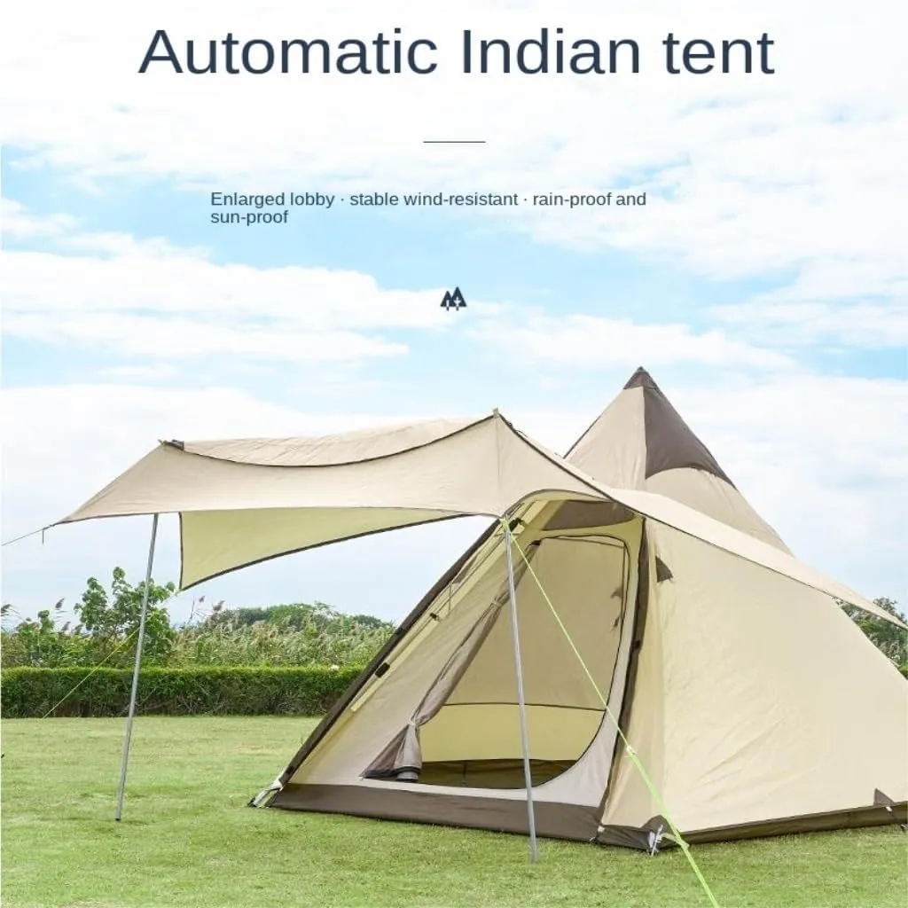 Tent Portable Outdoor Tent Double-Layer Tent Camping Fishing Outdoor Leisure Travel Free Quick-Open Tent Outdoor Tent