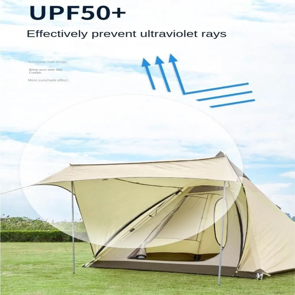 Tent Portable Outdoor Tent Double-Layer Tent Camping Fishing Outdoor Leisure Travel Free Quick-Open Tent Outdoor Tent