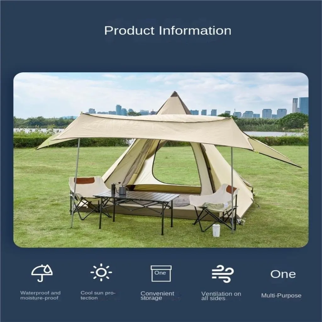 Tent Portable Outdoor Tent Double-Layer Tent Camping Fishing Outdoor Leisure Travel Free Quick-Open Tent Outdoor Tent