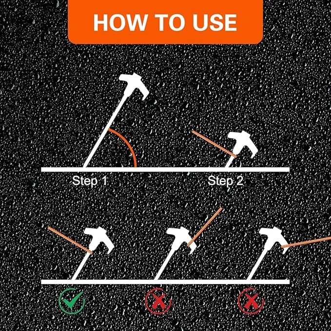 Tent Stakes Heavy Duty,8" Screw in Tent Stakes,8pc Ground Anchors Screw in with Hex Head Driver,Heavy Duty Threaded Tent Stakes,Tent Pegs Camping Stakes,Metal Threaded Tent Spikes for Outdoor Camping