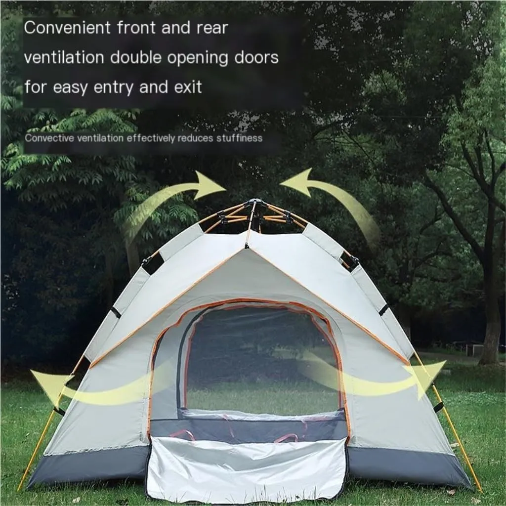 Tent Tent Outdoor Camping Automatic Tent Quick-Open Camping Fake Double-Layer Folding Camp Tent Camping Equipment Outdoor Tent