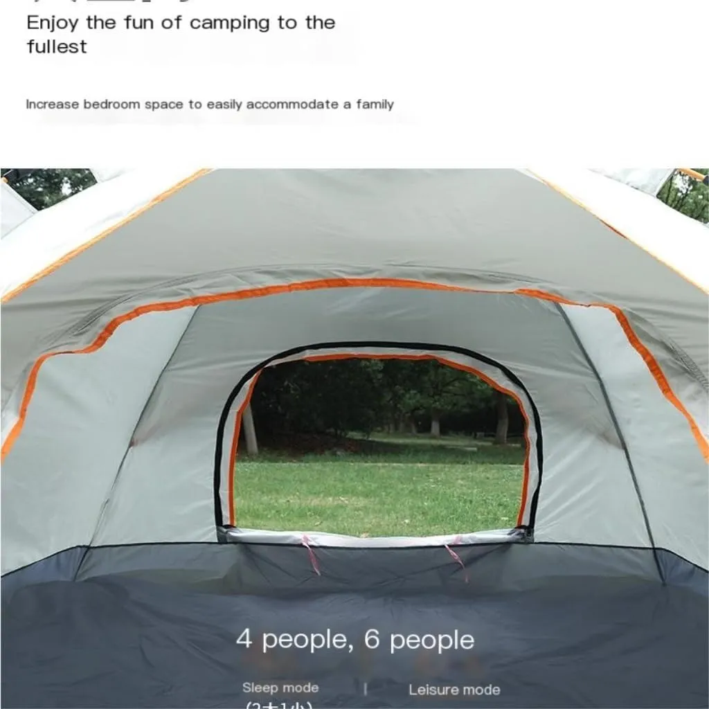 Tent Tent Outdoor Camping Automatic Tent Quick-Open Camping Fake Double-Layer Folding Camp Tent Camping Equipment Outdoor Tent