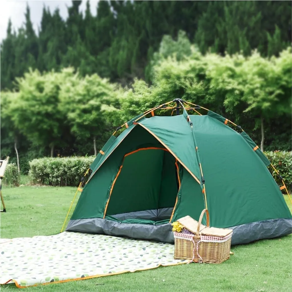 Tent Tent Outdoor Camping Automatic Tent Quick-Open Camping Fake Double-Layer Folding Camp Tent Camping Equipment Outdoor Tent