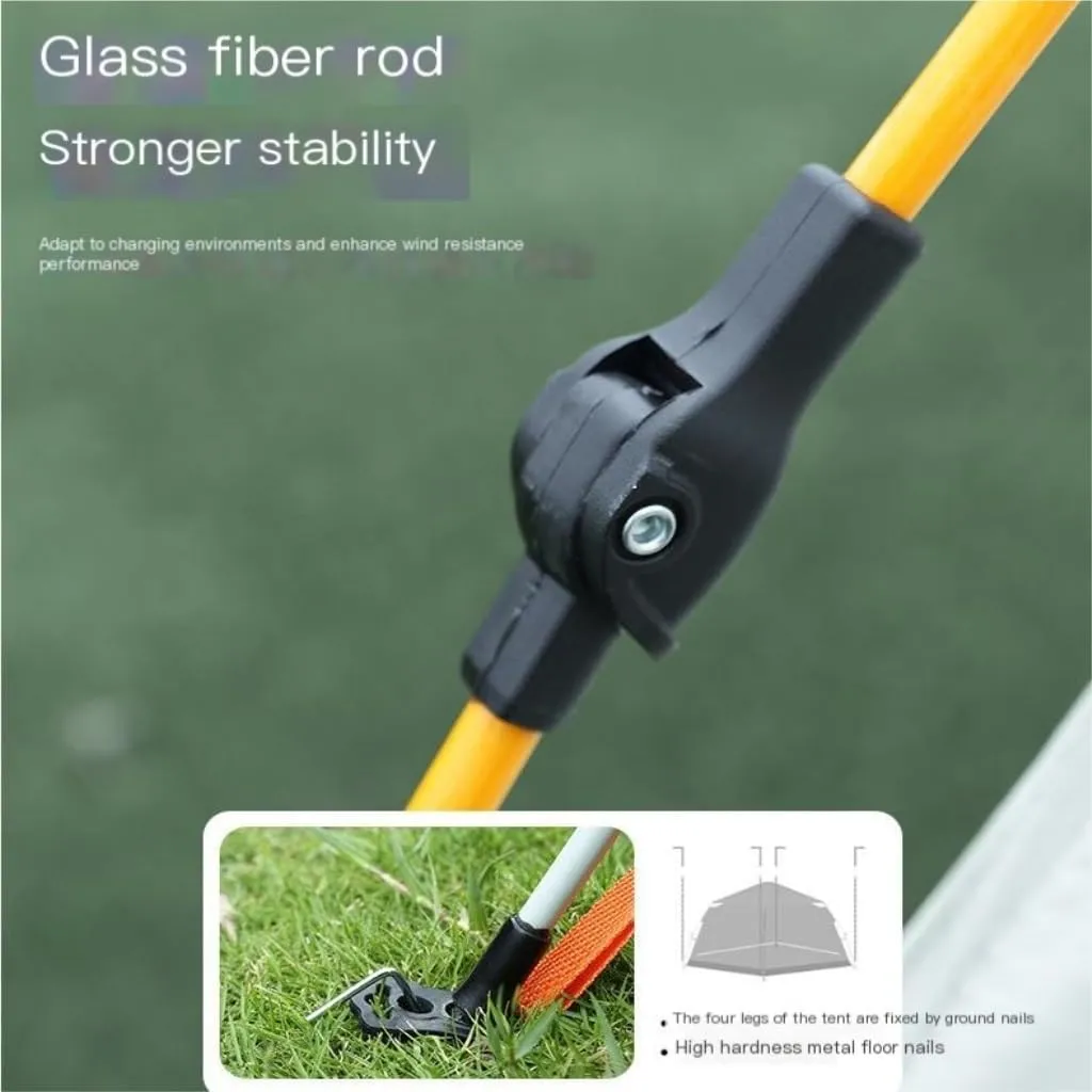 Tent Tent Outdoor Camping Automatic Tent Quick-Open Camping Fake Double-Layer Folding Camp Tent Camping Equipment Outdoor Tent