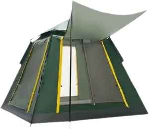 Tent Tent Outdoor Camping Windproof Tent Camping Fully Automatic Double Layer Tent Outdoor Portable Awning Outdoor Tent