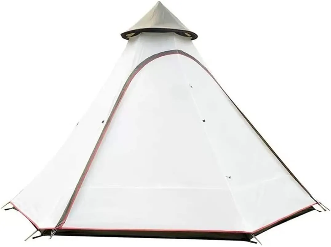 Tents for Camping Beach Tents Pyramid Shape Tent 4 Person Easy Set Up Waterproof Double Layer Aluminum Rod Instant Tent Outdoor Tent Family Tents for Camping Hiking Traveling