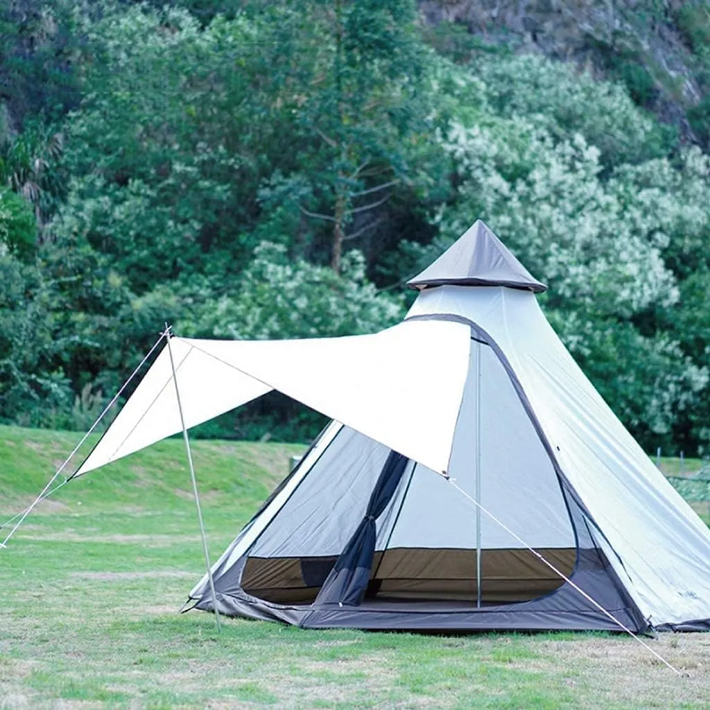 Tents for Camping Beach Tents Pyramid Shape Tent 4 Person Easy Set Up Waterproof Double Layer Aluminum Rod Instant Tent Outdoor Tent Family Tents for Camping Hiking Traveling