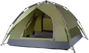 Tents for Camping Beach Tents Waterproof Foldable Camping Tent Double Layer Tent Fishing Mountaineering 3-4 Person Family Tent Outdoor Tent Family Tents for Camping Hiking Traveling