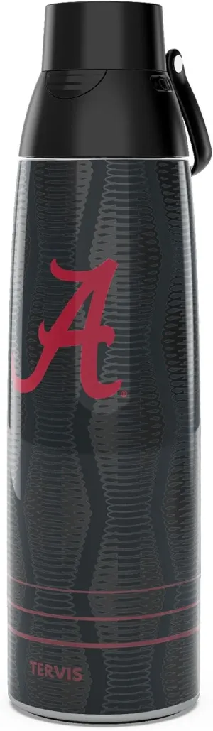 Tervis Venture Water Bottle Alabama Crimson Tide - Full Speed Triple Walled Insulated Tumbler Travel Cup Keeps Drinks Cold & Hot, 36oz, Stainless Steel