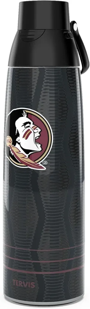 Tervis Venture Water Bottle Florida State Seminoles - Full Speed Triple Walled Insulated Tumbler Travel Cup Keeps Drinks Cold & Hot, 36oz, Stainless Steel