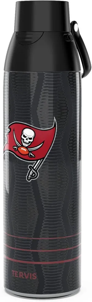 Tervis Venture Water Bottle NFL® Tampa Bay Buccaneers - Full Speed Triple Walled Insulated Tumbler Travel Cup Keeps Drinks Cold & Hot, 26oz, Stainless Steel