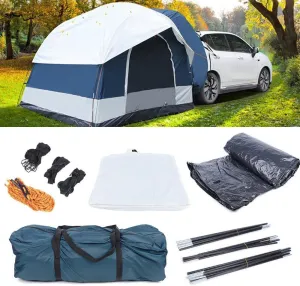 TFCFL Universal SUV Camping Tent 4 Person Camping Tents Canopy Car Shelter Tent Portable Outdoor Car Tent Heavy Duty Carport Garage Shed, Car Canopy Shelter Camping Tents